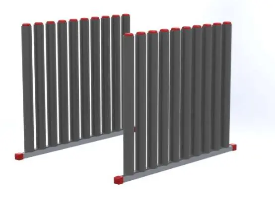 [SS10_10 Spaces] Wall Mount Windshield Rack (10 Spaces)