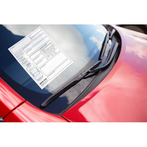 Info Tags - Adhesive Vehicle In Process Sheet