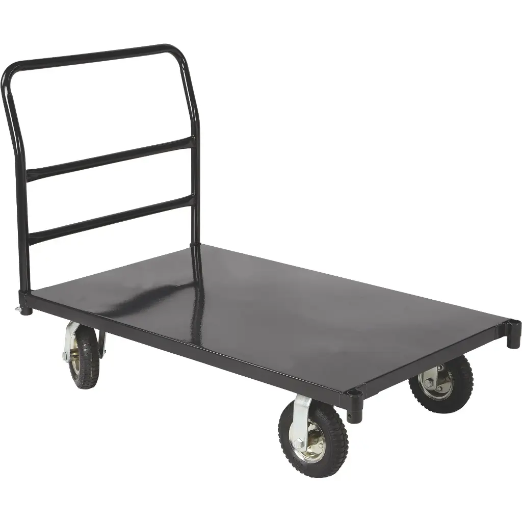 Ironton Metal Platform Cart 1000 LB Cap, 48" x 30", W 8" Casters