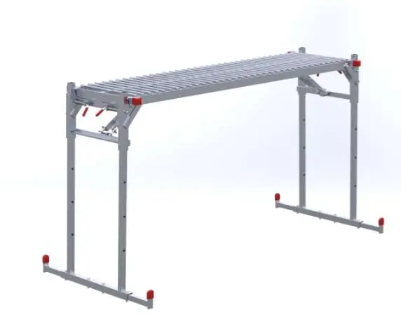 Folding Work Platform 60" x 15", adjustable height