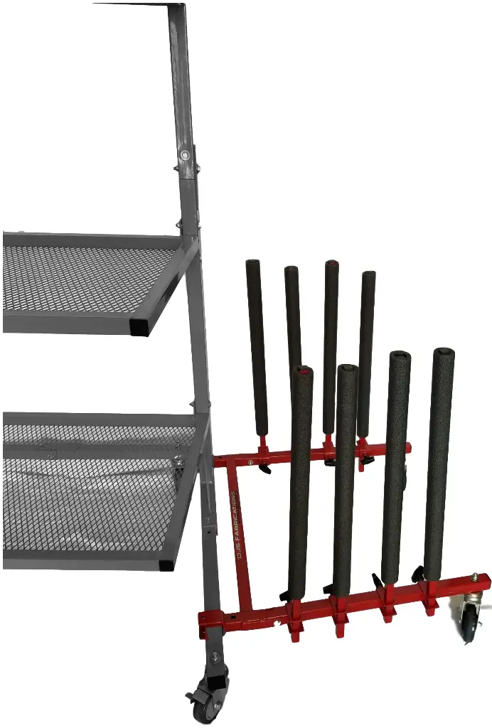 Panel Cart for Car Parts Rack -  8 adjustable Padded Arms