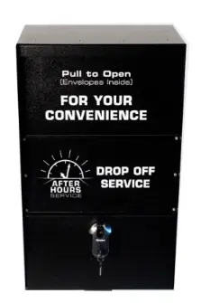 Black After Hours Self Conatined Drop Off Box