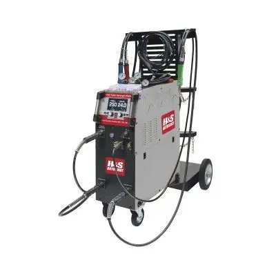 H&S AutoShot HSW-6550 Pulse MIG Welder 250 Amp with 42 Synergic MIG Programs and 3-Torch Drives