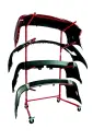 Innovative Single-Sided Mobile Bumper Storage Rack (holds 4 bumpers)