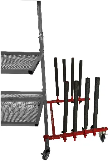 [SS3] Panel Cart for Car Parts Rack -  8 adjustable Padded Arms