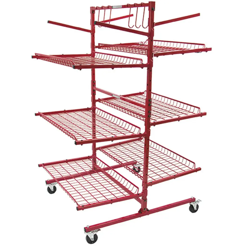 Innovative 6 shelf (2 sided) Parts Cart | Autobody Solutions, Inc.