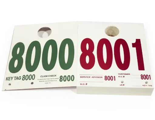 [HT1] Numbered Hang Tags Red & Green