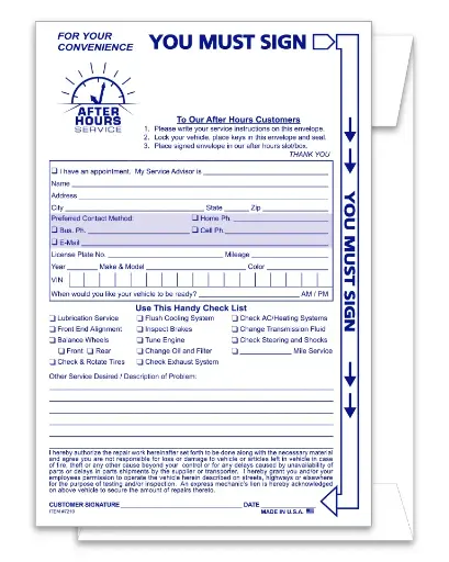 [KT15] Key Drop Envelopes 6" x 9" 24# white wove
