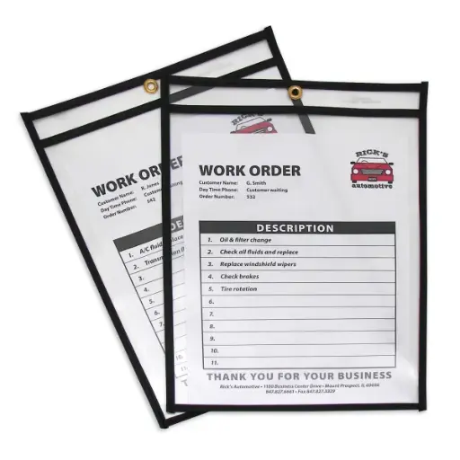 [RO5] Repair Order Protectors W/ Sewn Edge 9"x12"