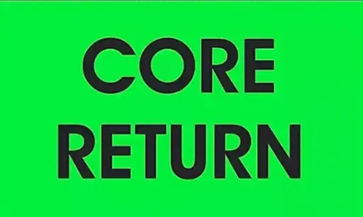 [SE81] Core Green Return Labels (roll of 500)