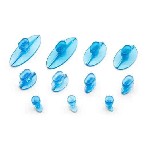 [DP107] Black Ice Smooth Oval Glue Tabs Variety Pack (12pk)