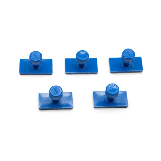 [DP109] KECO 32mm/1.3" Blue Smooth Crease Glue Tabs (5pk)